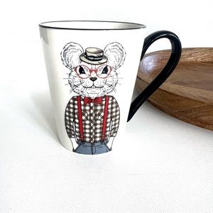 Signature Housewares Hipster Mouse Mug New